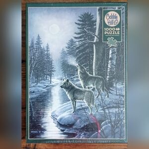 Gray Dog with Thick Coat and Pointed Ears